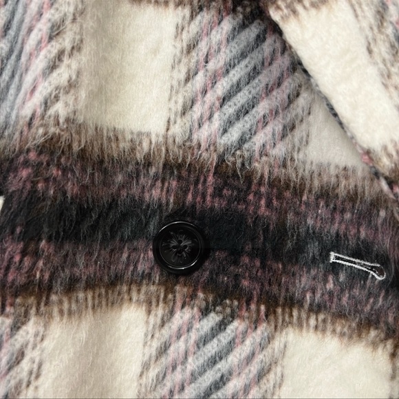 Avec Les Filles Plaid Shawl Collar Jacket Coat NWT - Picture 7 of 12